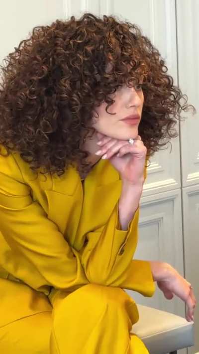 Emmy showing off her curls | IG | February 2026