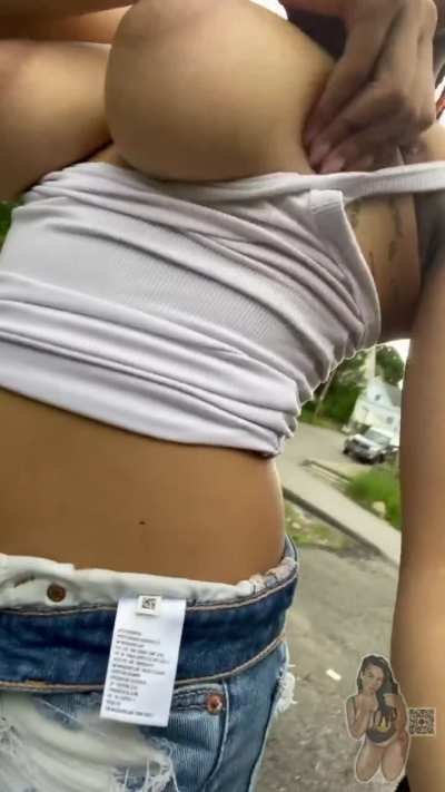 outside with it