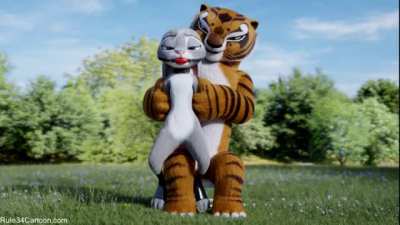 Judy with Tigress - Zootopia