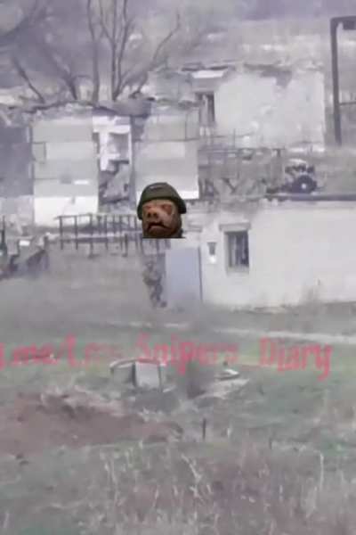 Ukrainian sniper shoots russian soldier in the distance of 760 meters. Avdiivka direction 