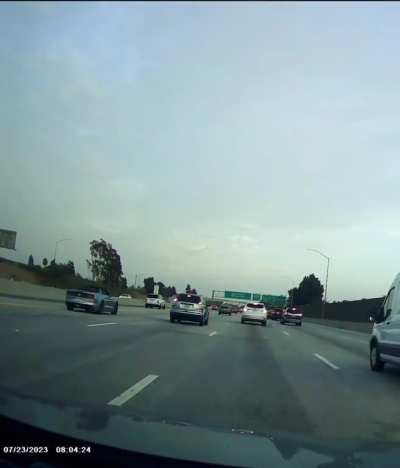 What happens when you go 90mph down the 405 and everyone else is going 60?