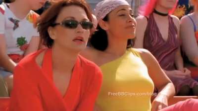 Loren Horsley and Girlfriends Aim For The Balls Playing Volleyball Game in "The Strip" S1 E15 (2002) - 4K - Ballbusting