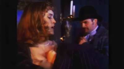 Rachel Robertson Squeezes and Knees a Couple Guys&rsquo; Balls in Mack The Knife (1989)