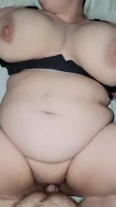 BBW Bareback Big Tits Cheating Chubby Creampie Hotwife Sloppy Wife Porn GIF by compote