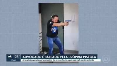 "Morre advogado que foi baleado pela pr&oacute;pria arma durante resson&acirc;ncia magn&eacute;tica em SP"