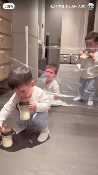 Triplets but one has already established himself as a leader