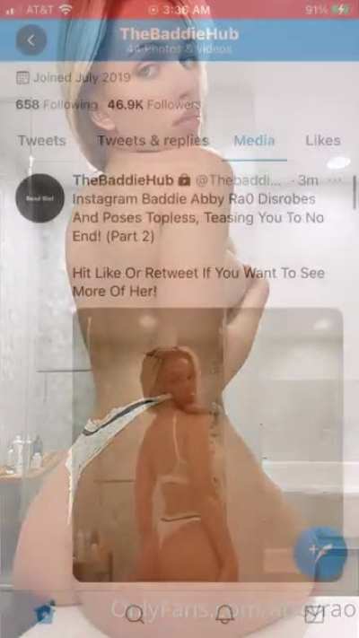 Instagram Baddie Abby Ra0 Takes Her Robe Off And Teases Her Sexy Body! Twitt<wbr>er:@t<wbr>hebad<wbr>diehu<wbr>b