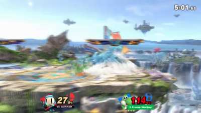 This Yoshi only used nair the entire game