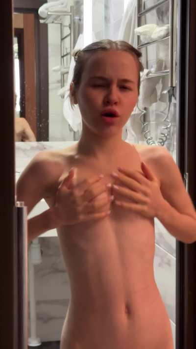 I hope my little boobs really turn you on.
