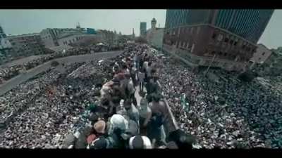 Massive protest today at downtown Yangon, Myanmar (Burma) against the military takeover