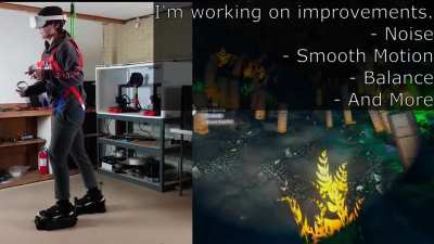 I'm making motorized shoes for walking in VR games