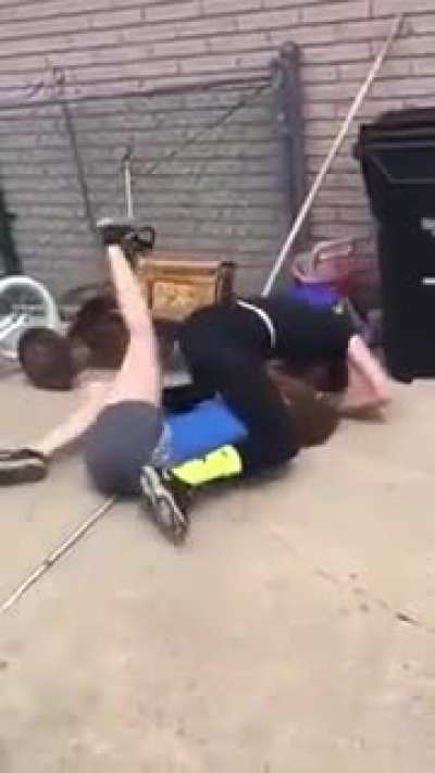 brutal girl fight - "tell me when you're done hoe"