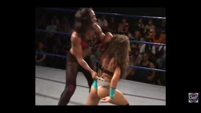 Zelina Vega wedgie