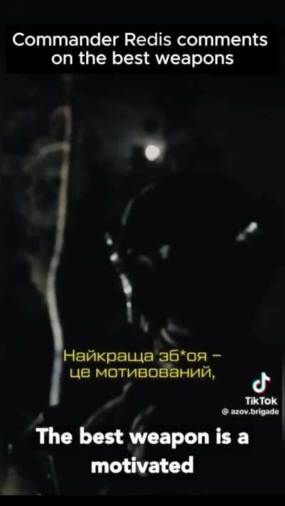 The best weapon is a motivated, well-trained soldier. Here's a quote from the Commander of the Azov Brigade, Colonel Denys Prokopenko, callsign "Redis". What do you think? How can modern technology support well-trained servicemen on the battlefield?