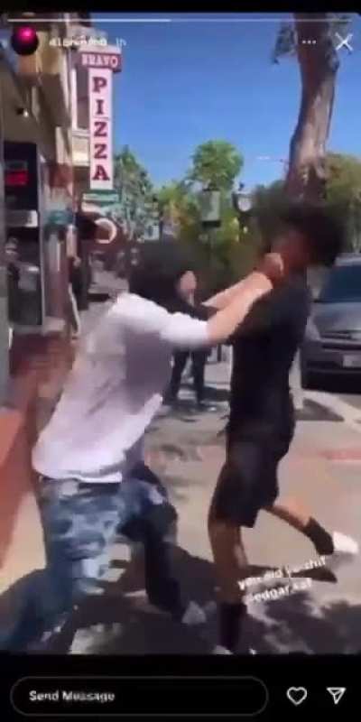 Teens fight over a girl SF