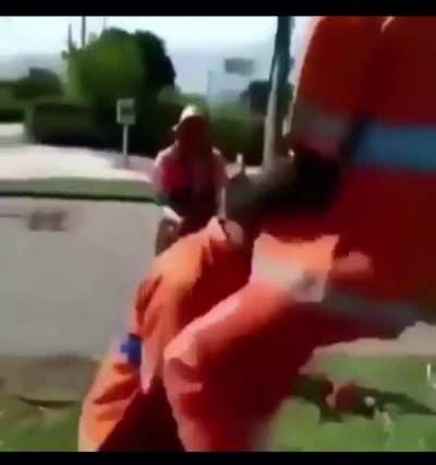 Helping a friend do a back flip…