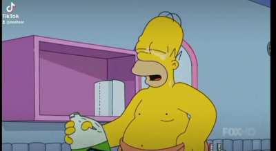 Homer saves Bart 