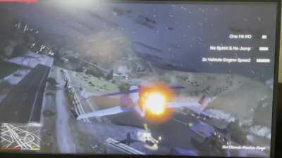 I got set inside the plane in Caida Libre while playing chaos!