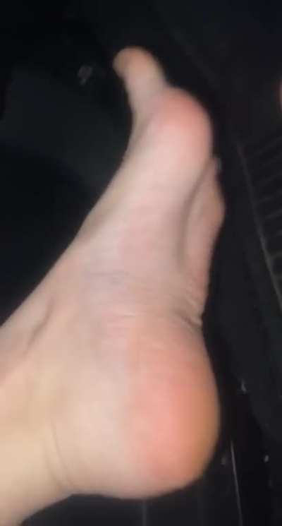 Teen girl feet after school &amp;amp; during break at work (She&rsquo;s a cook).