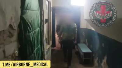 Russian Medics providing medical assistance to soldiers at different stages of evacuation