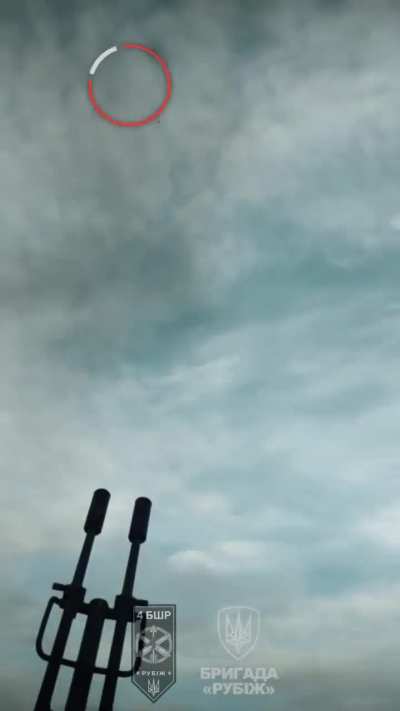 Ukrainian 4th Brigade of the National Guard &ldquo;Rubizh&rdquo; shoots down Russian Shahed 131/136 UAV with ZU-23-2 Anti-craft gun