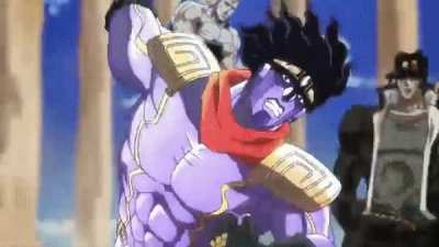 Jotaro throws the shit out of Polnareff (this took way too long to make)