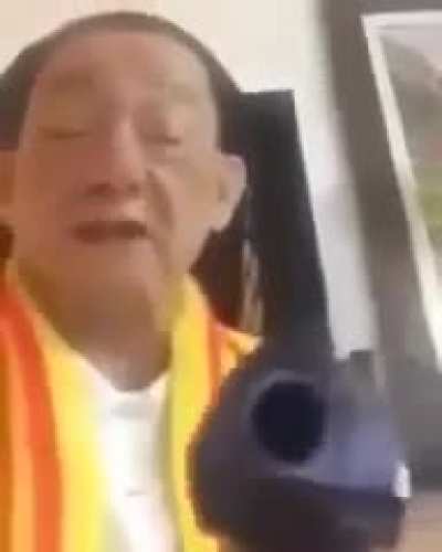 WCGW waving a gun in front of your camera?
