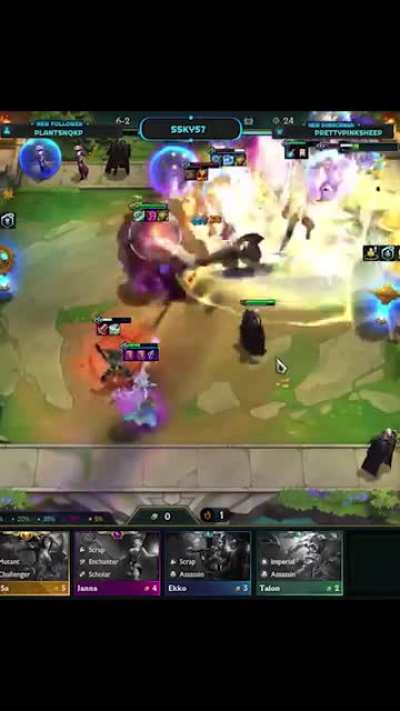 Attack on Sion (3* Sion obliterates enemy comp in a single swing)