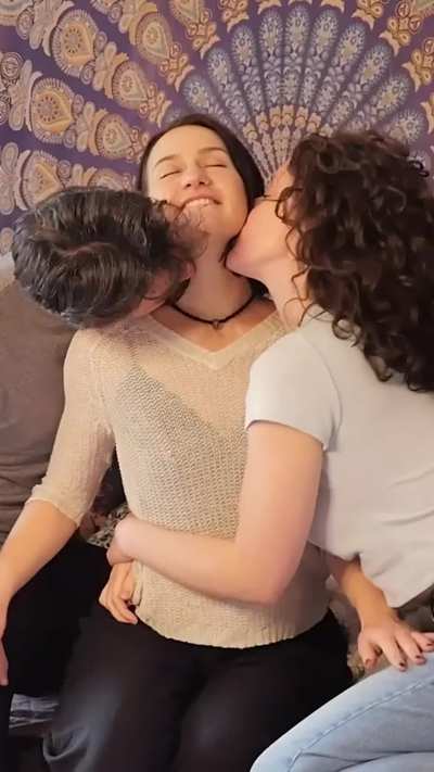Josie &amp;amp; Karmann met Flora on a porn set and haven't stopped having HOT threesomes since!