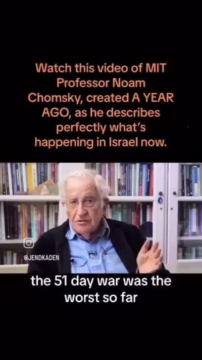 Naom Chomsky on the Israeli tactic of "mowing the lawn" 