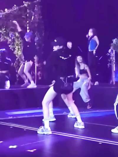 Lisa rehearsing
