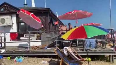 Too much sun and alcohol turns into a brawl