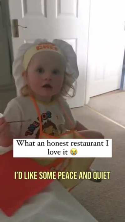World&rsquo;s most honest restaurant