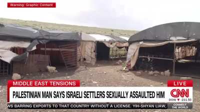 CNN report on Palestinian man's sexual assault by Israeli settler terrorists: 
