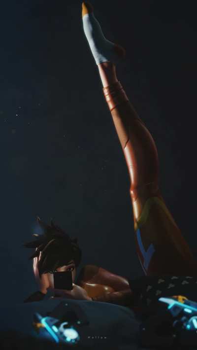 Tracer stretching, (Hollow) [Overwatch]