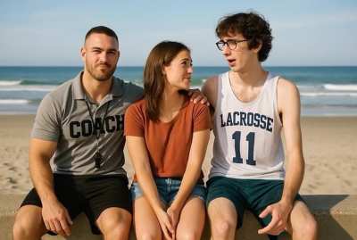 Seduced my straight lacrosse player with the help of my girlfriend.