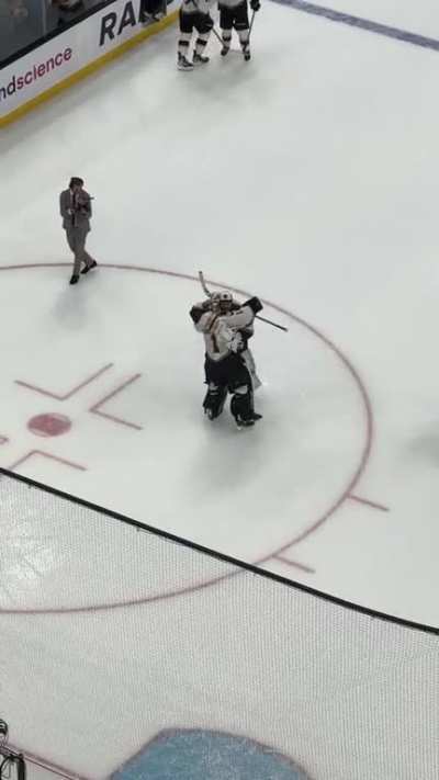 Another win...another hug!