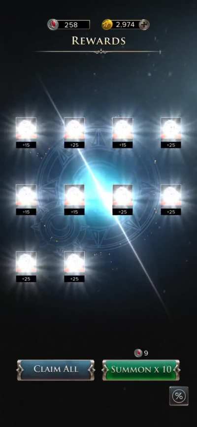 Opening over 700 Daily Summon Tokens