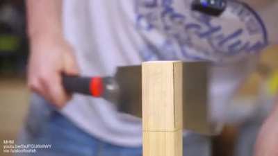 Japanese 'Hako Tsugite' wood joint