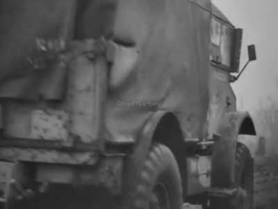 Clean penetration between the glacis and transmission housing of a Sherman Firefly knocked out during the fighting for Goch in February 1945
