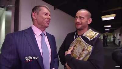CM Punk&rsquo;s face changing after seeing Mr. McMahon