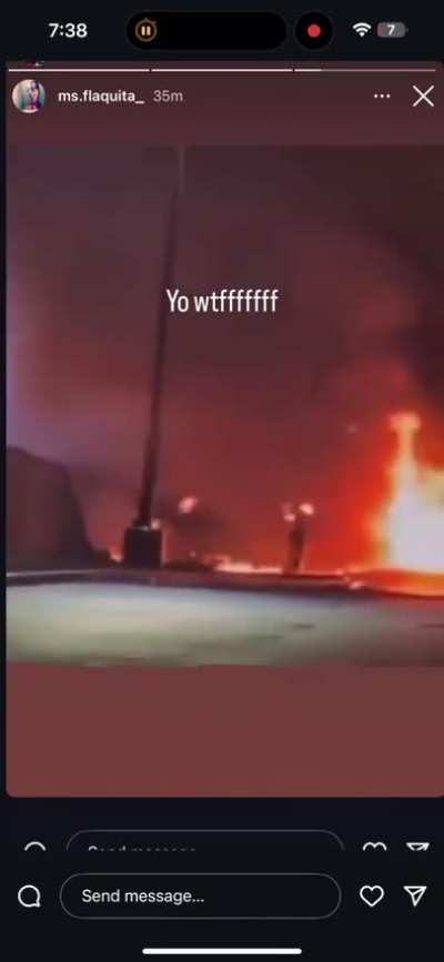 Philadelphia plane crash footage, man on fire. 01/31/25