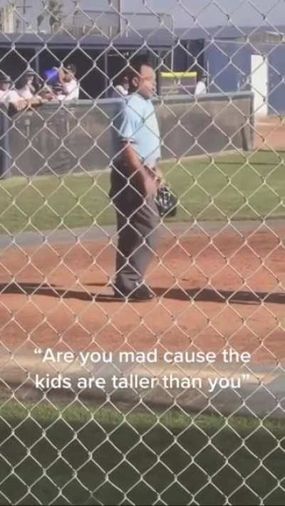 Parents ruining games by passing rude comments to the referee.