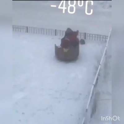 Сегодня 15 декабря, в Якутске актированные дни для учеников 1-8 классов. Как же не покататься то, раз в школу не надо.