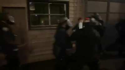 Portland Police vs sign.