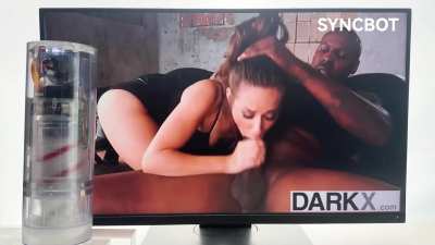 Black cock and white HOT Cassidy Klein, grab her hair and keep her deepthroat