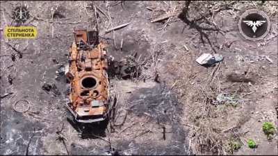 [NSFL] Ukrainian drone strikes on Russian infantry in Sokil. June 2024