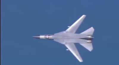 F-111 Aardvark swinging its wings back in mid-air.