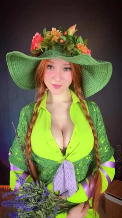 My first video of Professor Mirabel Garlick cosplay!!💚 Am I handling the magic wand well?🪄✨ (by Ninel Bordel)