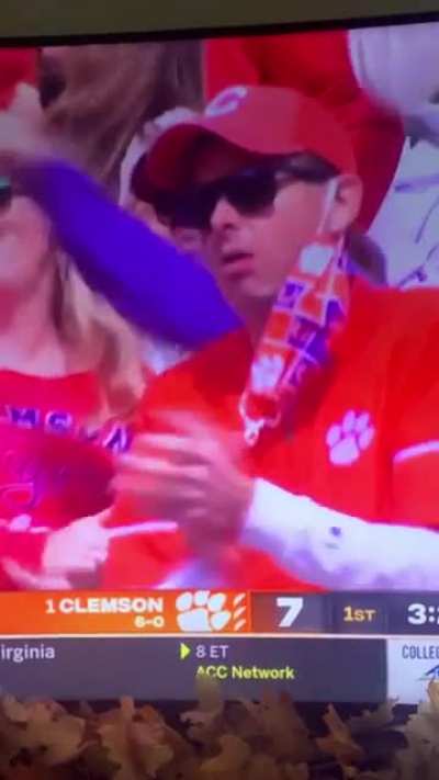 Good thing you have that mask